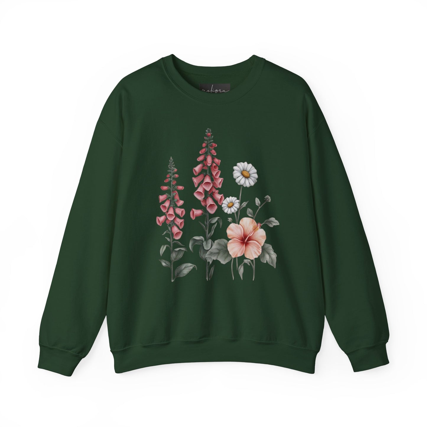Floral Crewneck Sweatshirt, Cozy Pullover, Unisex Gift, Spring Apparel, Nature Lover's Sweater, Casual Wear for All Occasions