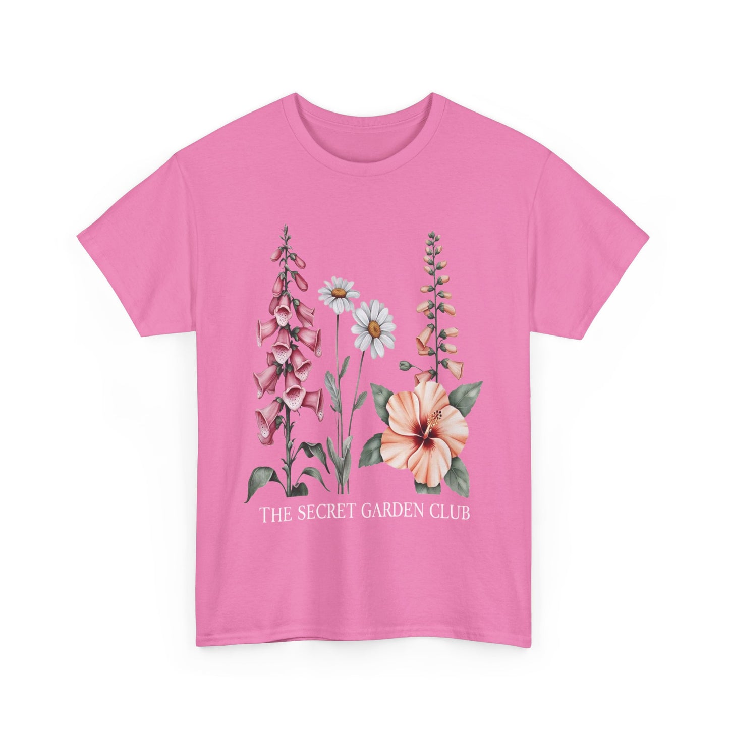 Floral Graphic Tee, The Secret Garden Club Shirt, Nature Lover Gift, Unisex Casual Top, Vintage Style T-Shirt