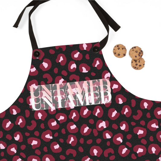 مريلة أنيقة بطبعة جلد النمر للطبخ الأنيق