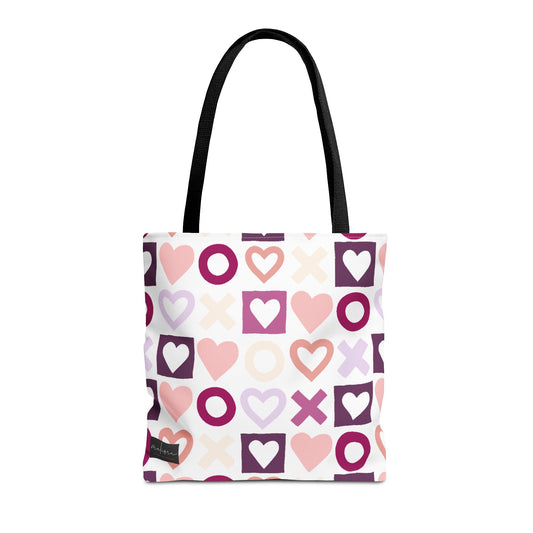 Mother's Day Heart Pattern Tote Bag - Stylish and Practical