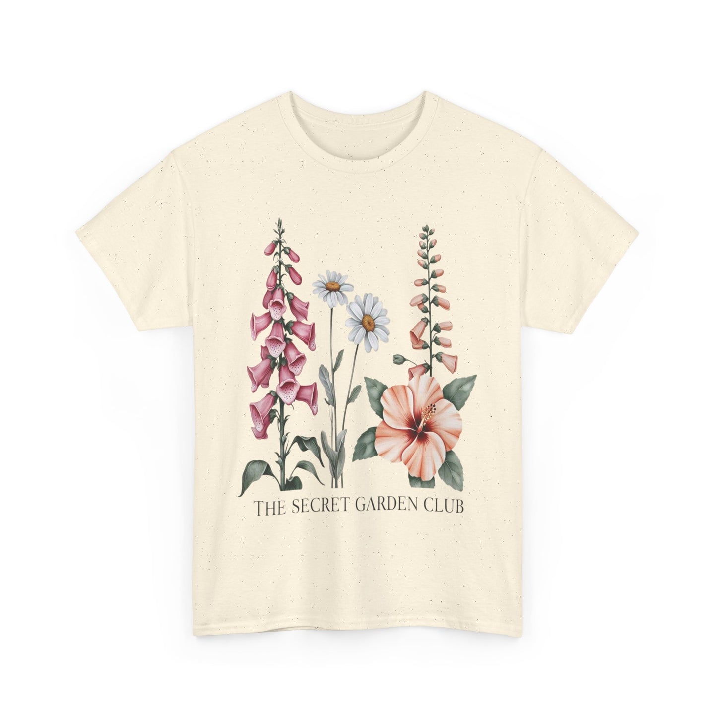 Floral Graphic Tee, The Secret Garden Club Shirt, Nature Lover Gift, Unisex Casual Top, Vintage Style T-Shirt