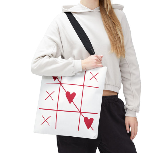 Heartfelt Tote Bag for Moms - 'The Best Mom Ever' & Tic Tac Toe Design