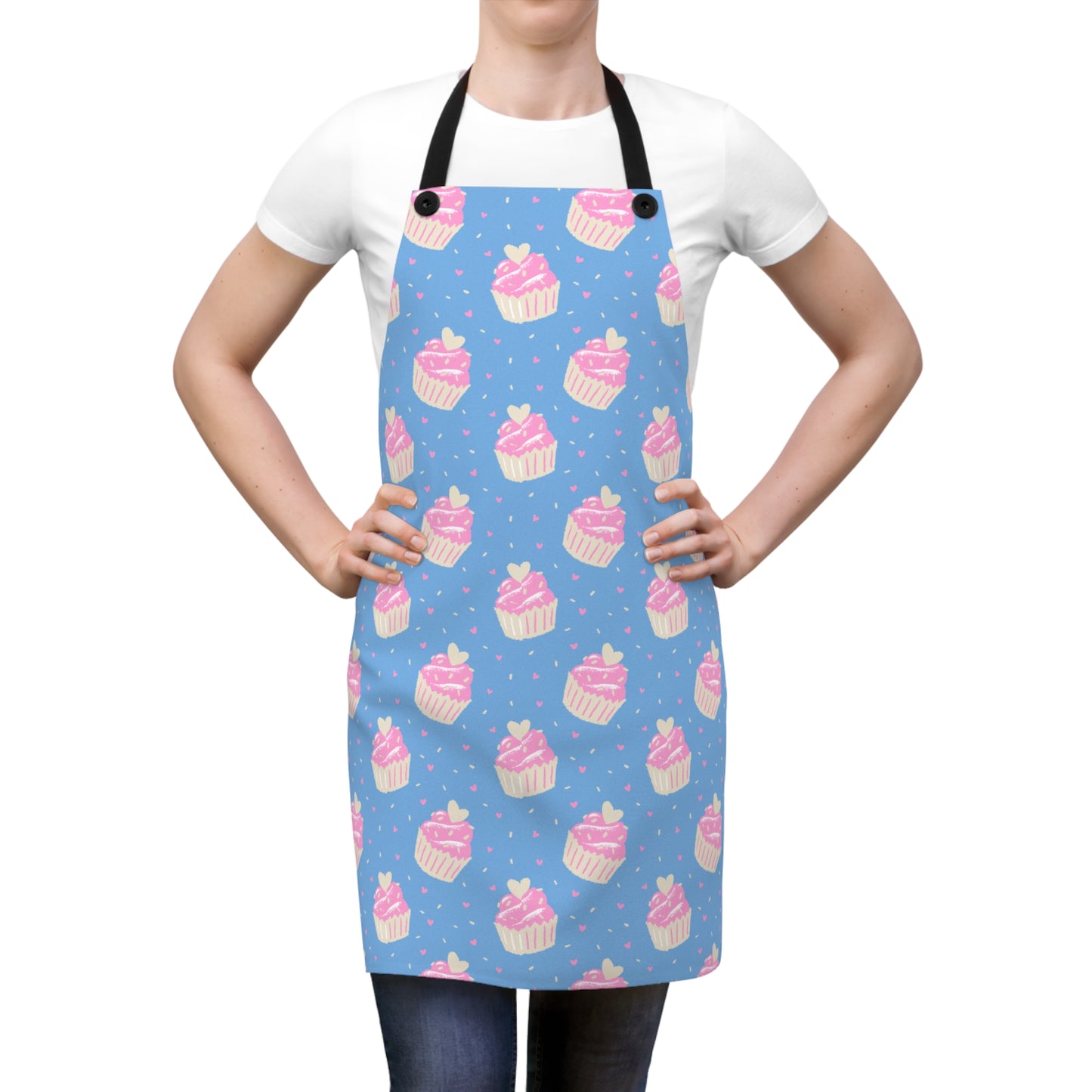 Cute Cupcake Pattern Apron - Perfect for Bakers & Gift Giving