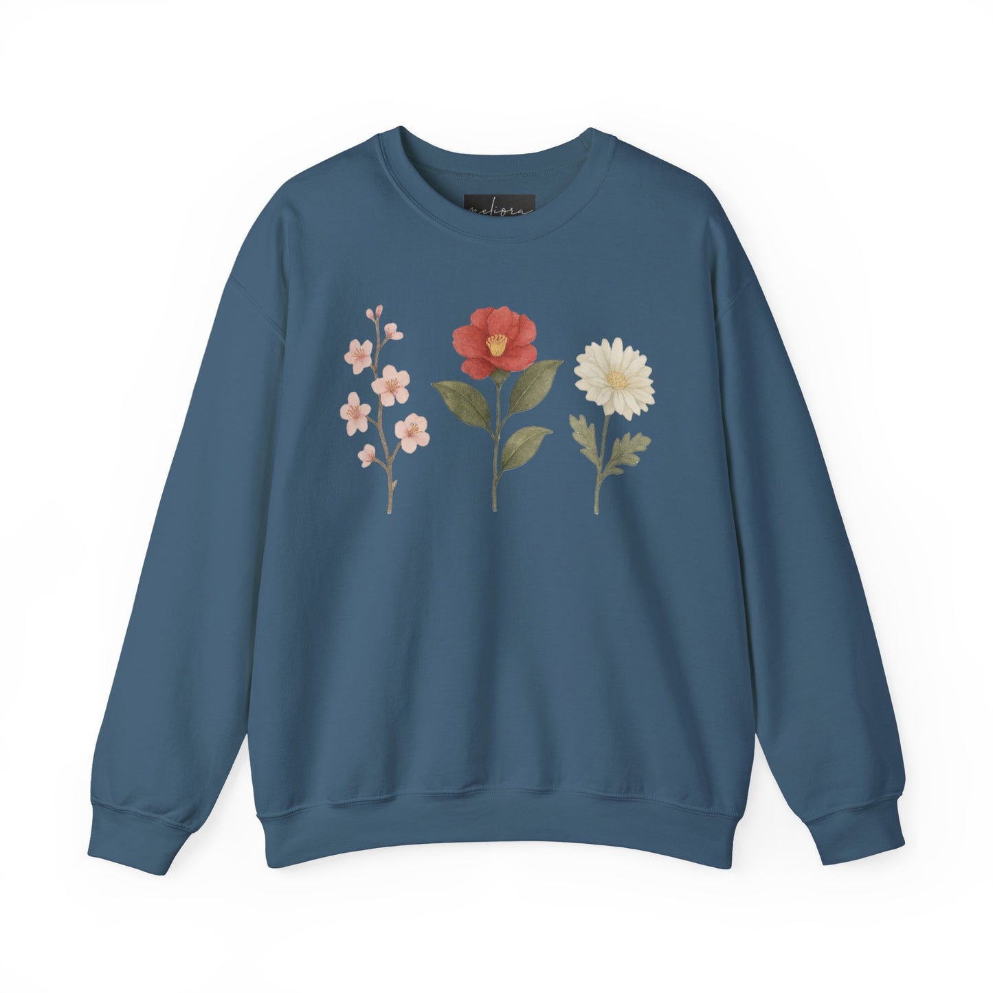 Floral Design Sweatshirt | Cozy Unisex Crewneck | Gift for Her | Spring Fashion | Casual Wear | Eco-Friendly Clothing