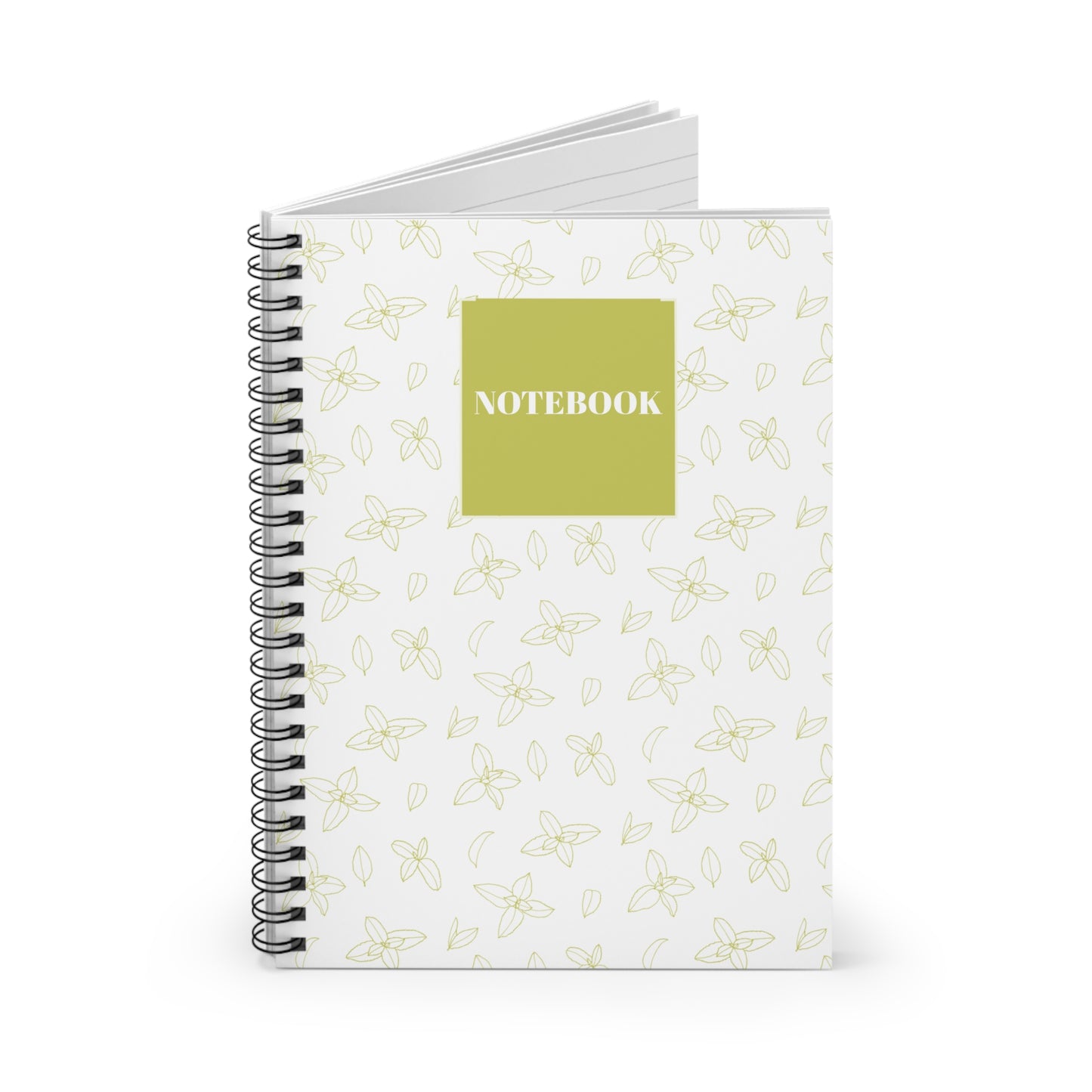 Floral Spiral Notebook - Ruled Line for Notes & Journaling