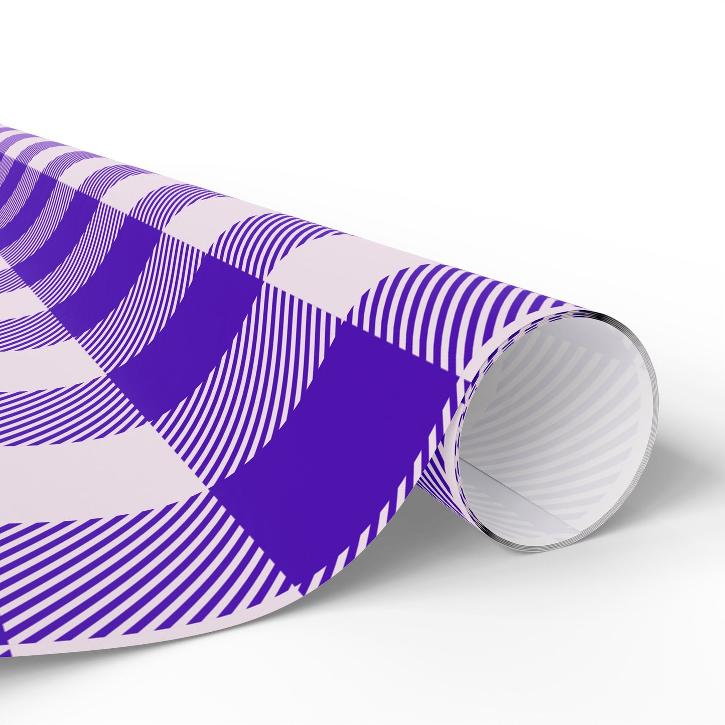 Purple Gingham Wrapping Paper for Special Occasions, Gift Wrap, Birthday Parties, Holidays, Baby Showers, Festive Celebrations