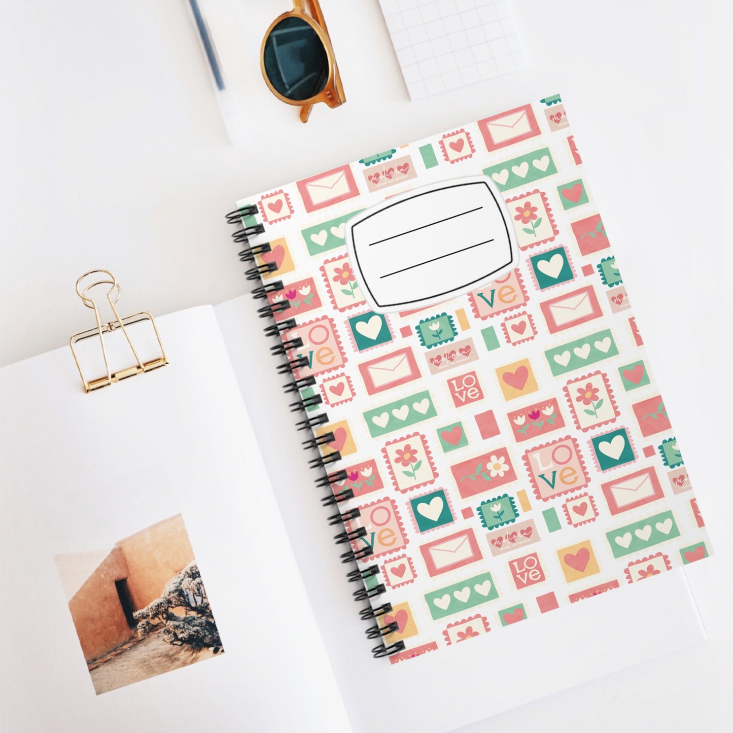 Cute Love-Themed Spiral Notebook - Perfect for Journaling, School, Gifts, and Valentine's Day
