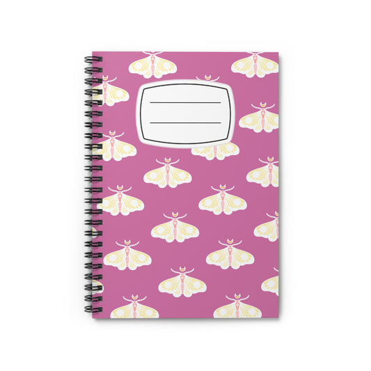 Whimsical Butterfly Spiral Notebook - Ruled Line, Cute Journal, Gift for Students, Writers, School Supplies, Pastel Stationery