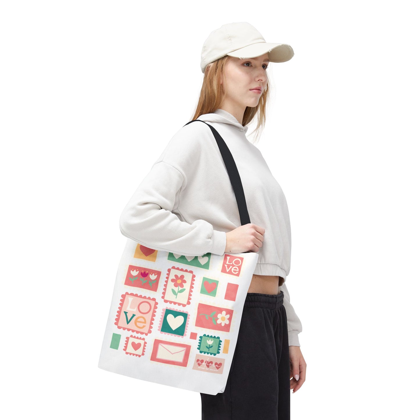 Stamped with Love, Sealed by Mom Tote Bag for Moms