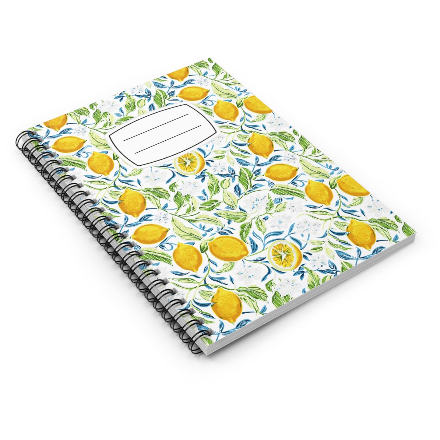Lemon Blossom Spiral Notebook - Ruled Line, Journal, Stationery, Gift for Writers, School Supplies, Floral Notebook