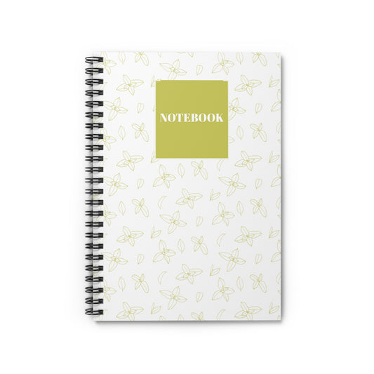 Floral Spiral Notebook - Ruled Line for Notes & Journaling