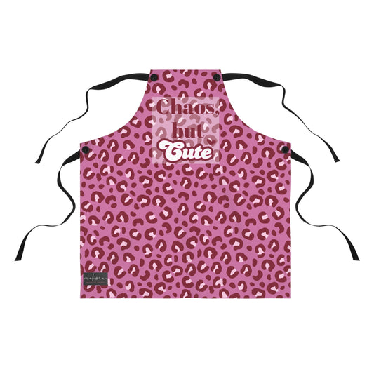 Chic Leopard Print Apron for Stylish Cooking