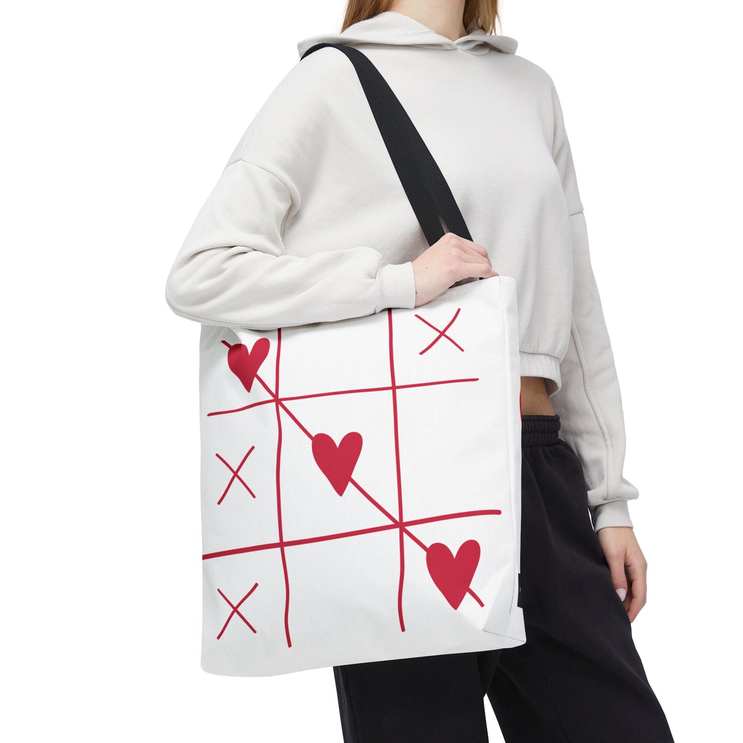 Heartfelt Tote Bag for Moms - 'The Best Mom Ever' & Tic Tac Toe Design