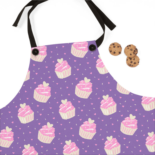 Cute Cupcake Pattern Apron - Perfect for Bakers & Gift Giving