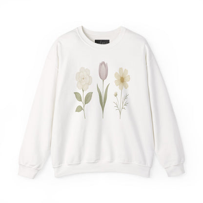 Floral Design Unisex Crewneck Sweatshirt - Cozy, Spring Vibes, Perfect Gift for Nature Lovers, Ideal for Casual Outings, Mother's Day, [...]