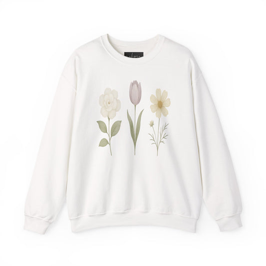 Floral Design Unisex Crewneck Sweatshirt - Cozy, Spring Vibes, Perfect Gift for Nature Lovers, Ideal for Casual Outings, Mother's Day, [...]