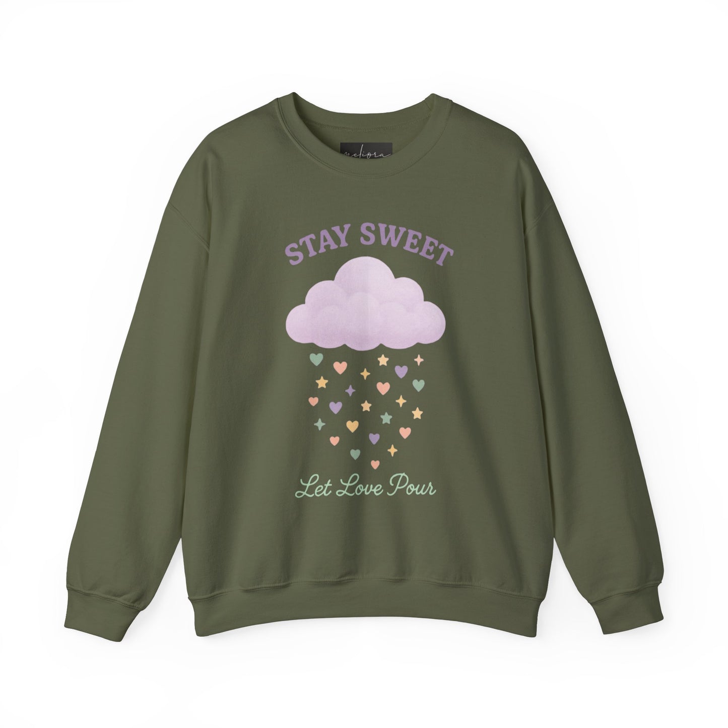 سويت شيرت Stay Sweet Crewneck - تصميم Let Love Pour