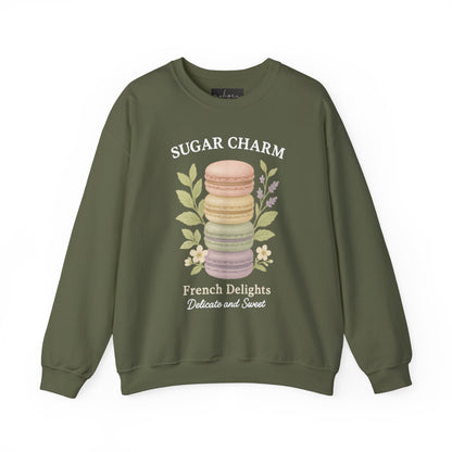 سويت شيرت ماكارون من Sugar Charm - رقبة دائرية من Heavy Blend™