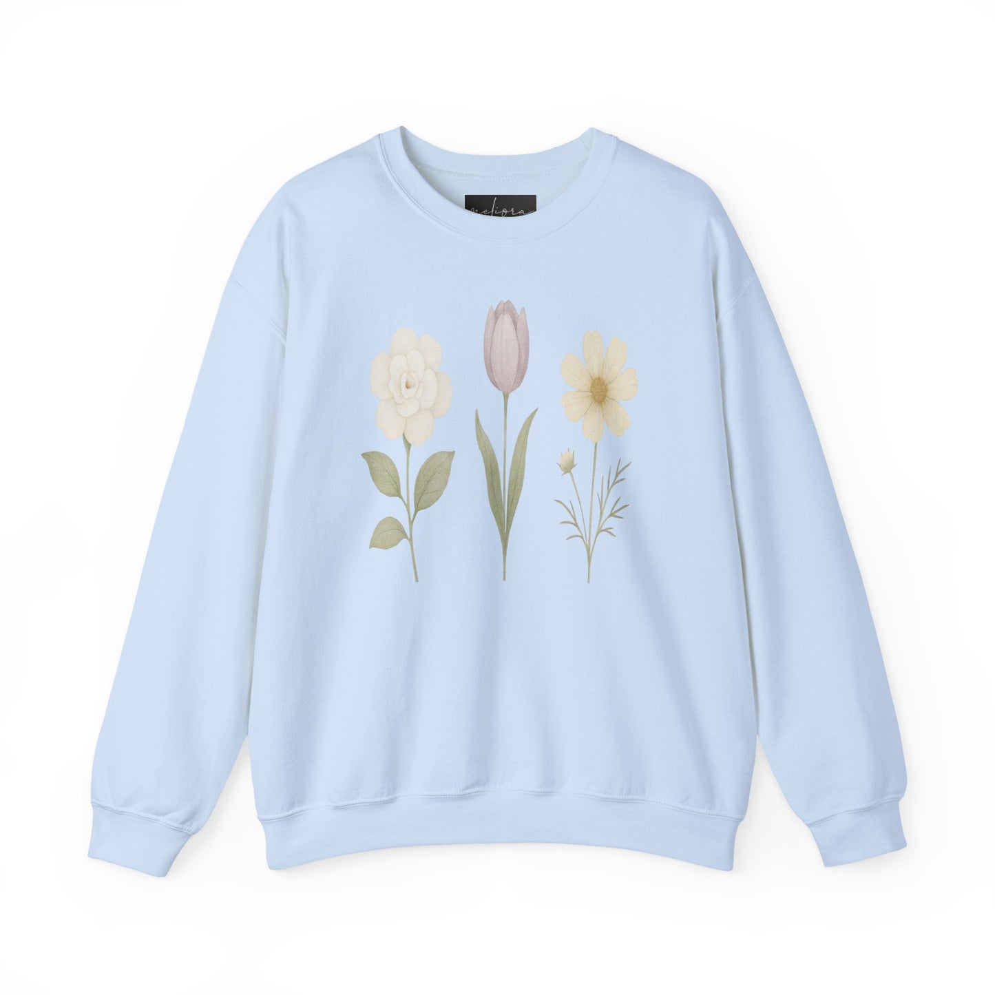 Floral Design Unisex Crewneck Sweatshirt - Cozy, Spring Vibes, Perfect Gift for Nature Lovers, Ideal for Casual Outings, Mother's Day, [...]