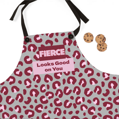 Chic Leopard Print Apron for Stylish Cooking