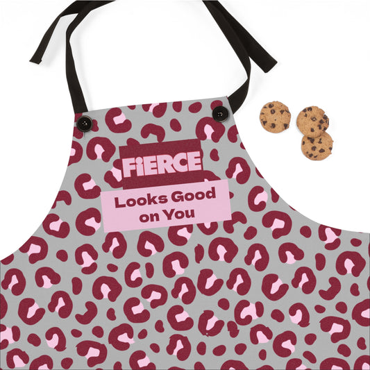 Chic Leopard Print Apron for Stylish Cooking