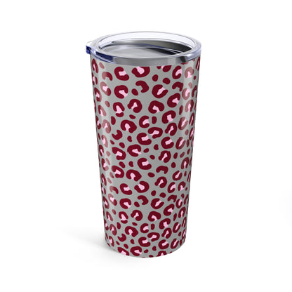 Stylish Leopard Print 20oz Tumbler - Insulated Travel Cup for Coffee and Drinks