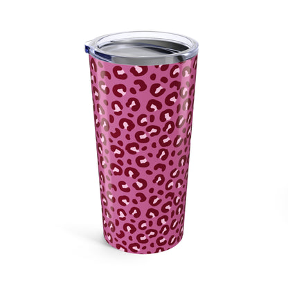 Stylish Leopard Print 20oz Tumbler - Insulated Travel Cup for Coffee and Drinks