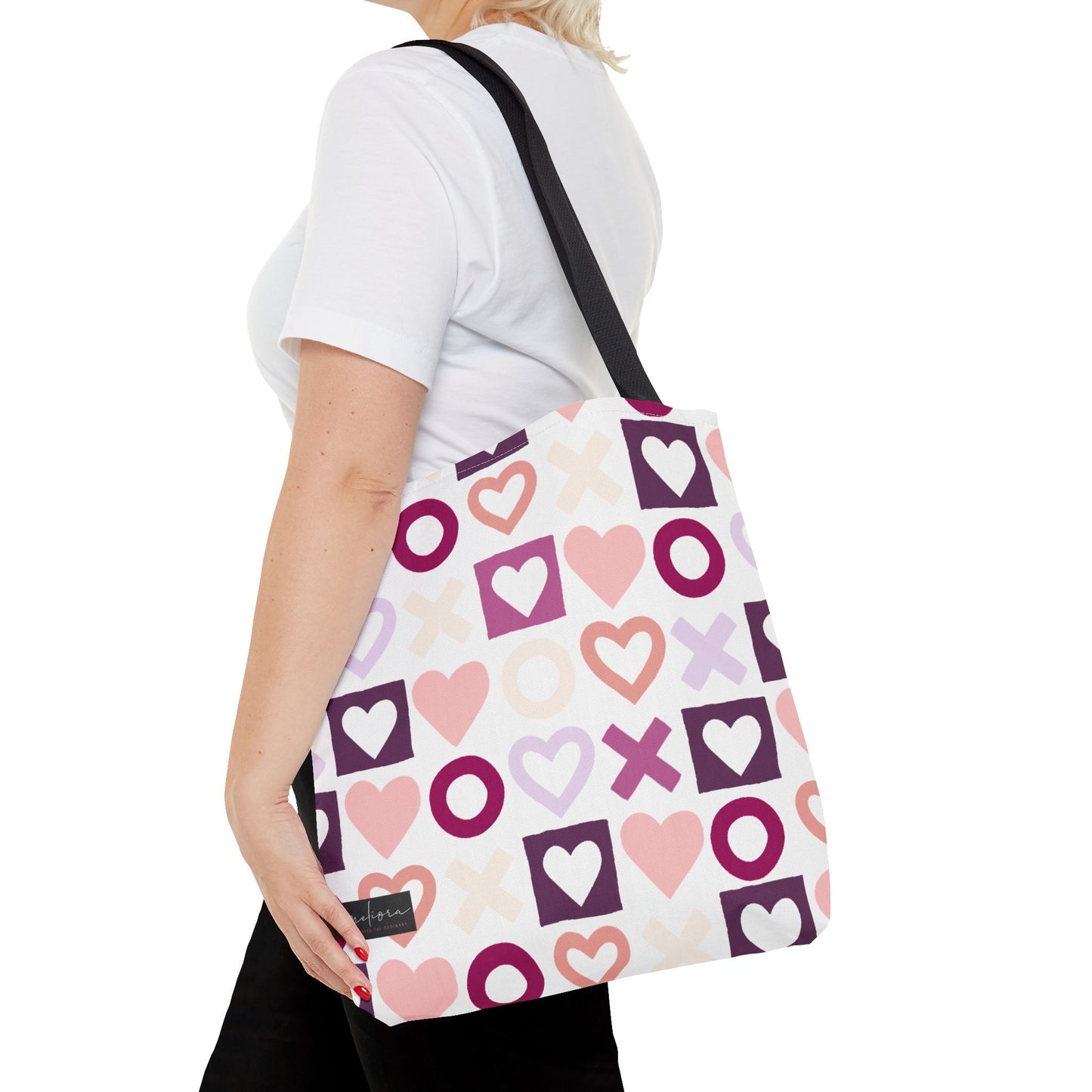 Mother's Day Heart Pattern Tote Bag - Stylish and Practical