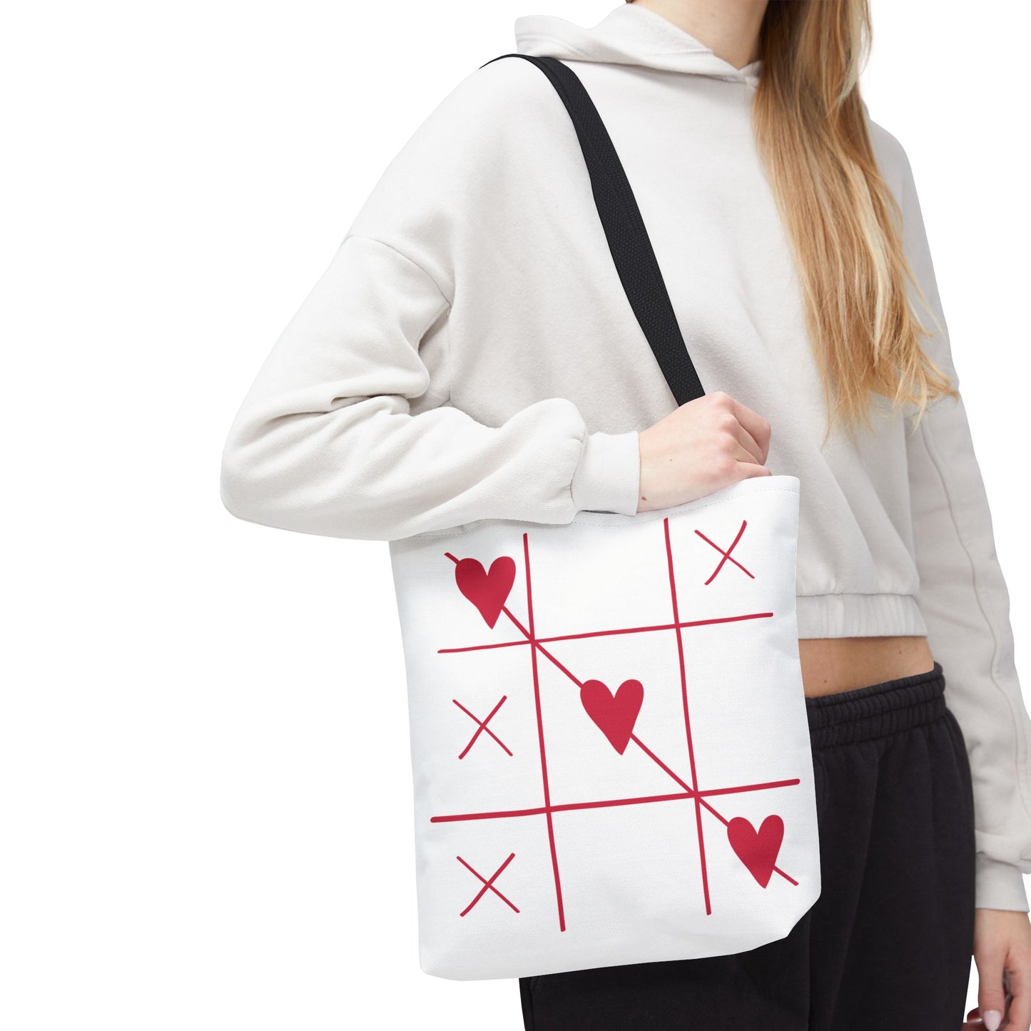 Heartfelt Tote Bag for Moms - 'The Best Mom Ever' & Tic Tac Toe Design