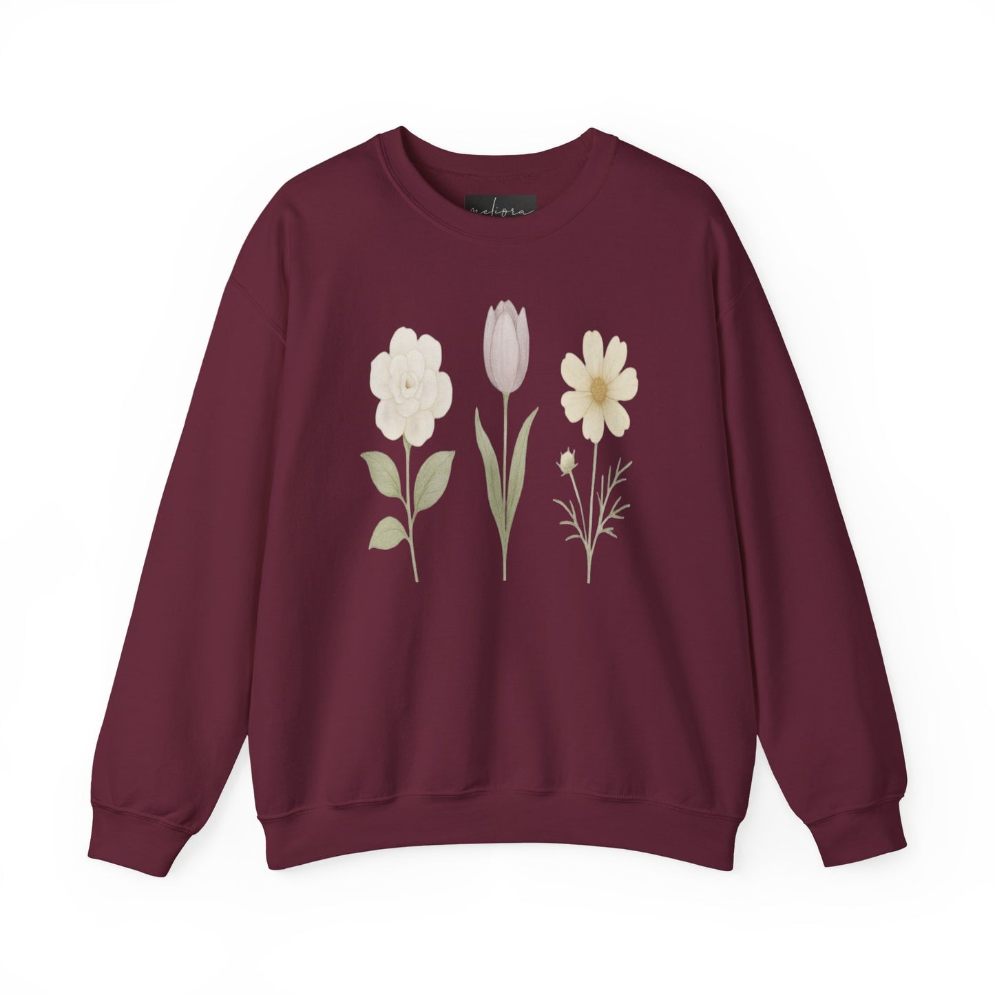 Floral Design Unisex Crewneck Sweatshirt - Cozy, Spring Vibes, Perfect Gift for Nature Lovers, Ideal for Casual Outings, Mother's Day, [...]