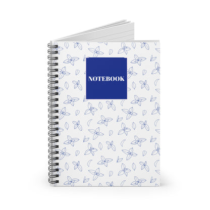Floral Spiral Notebook - Ruled Line for Notes & Journaling