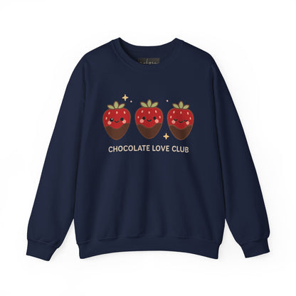 سويت شيرت بياقة دائرية من Chocolate Love Club - سترة دافئة للأحباب