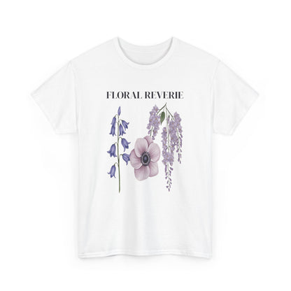 Floral Reverie Unisex Cotton Tee, Floral T-Shirt, Casual Wear, Nature Shirt, Gift for Her, Spring Style