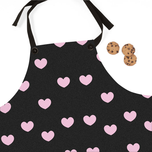 Heart Print Apron - Cute Cooking Apparel for Home Chefs and Gift Ideas