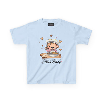 Mom's Little Sous Chef Kids Tee - Cute Baking T-Shirt for Young Chefs