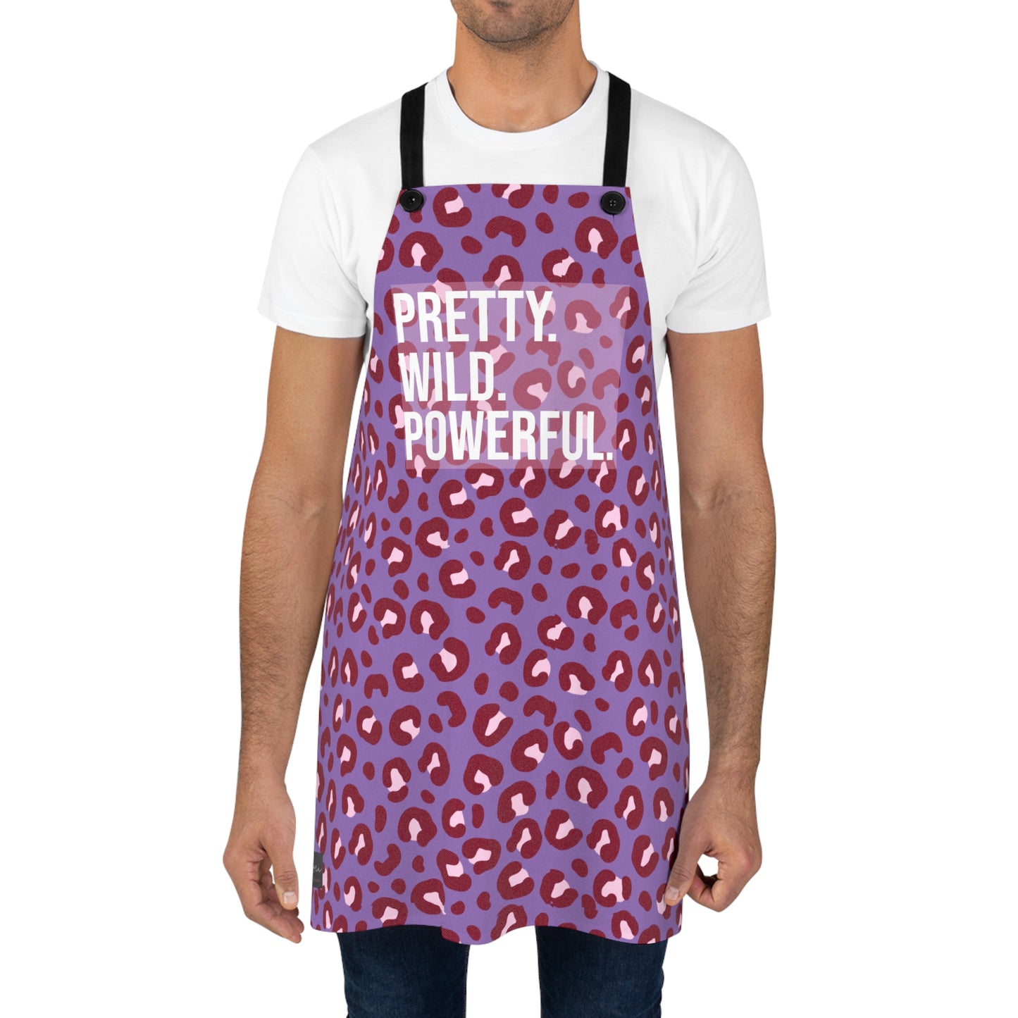 Chic Leopard Print Apron for Stylish Cooking