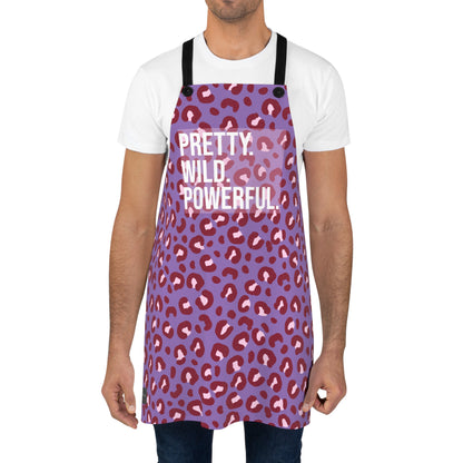 Chic Leopard Print Apron for Stylish Cooking
