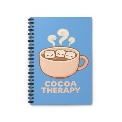 Cocoa Therapy Spiral Notebook - Perfect for Hot Cocoa Lovers, Cute Journal Gift, Cozy Writing, School Supplies, Relaxation Note-taking