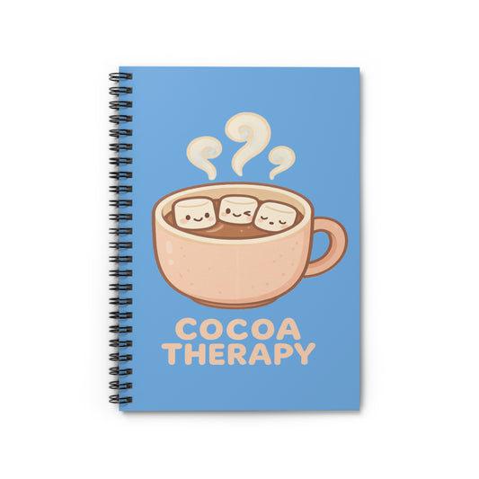 Cocoa Therapy Spiral Notebook - Perfect for Hot Cocoa Lovers, Cute Journal Gift, Cozy Writing, School Supplies, Relaxation Note-taking