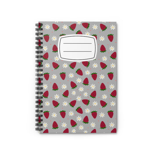Cute Strawberry Design Spiral Notebook - Ruled Line, Journal for Students, Cute Gifts for Her, Bullet Journal, Back to School [...]