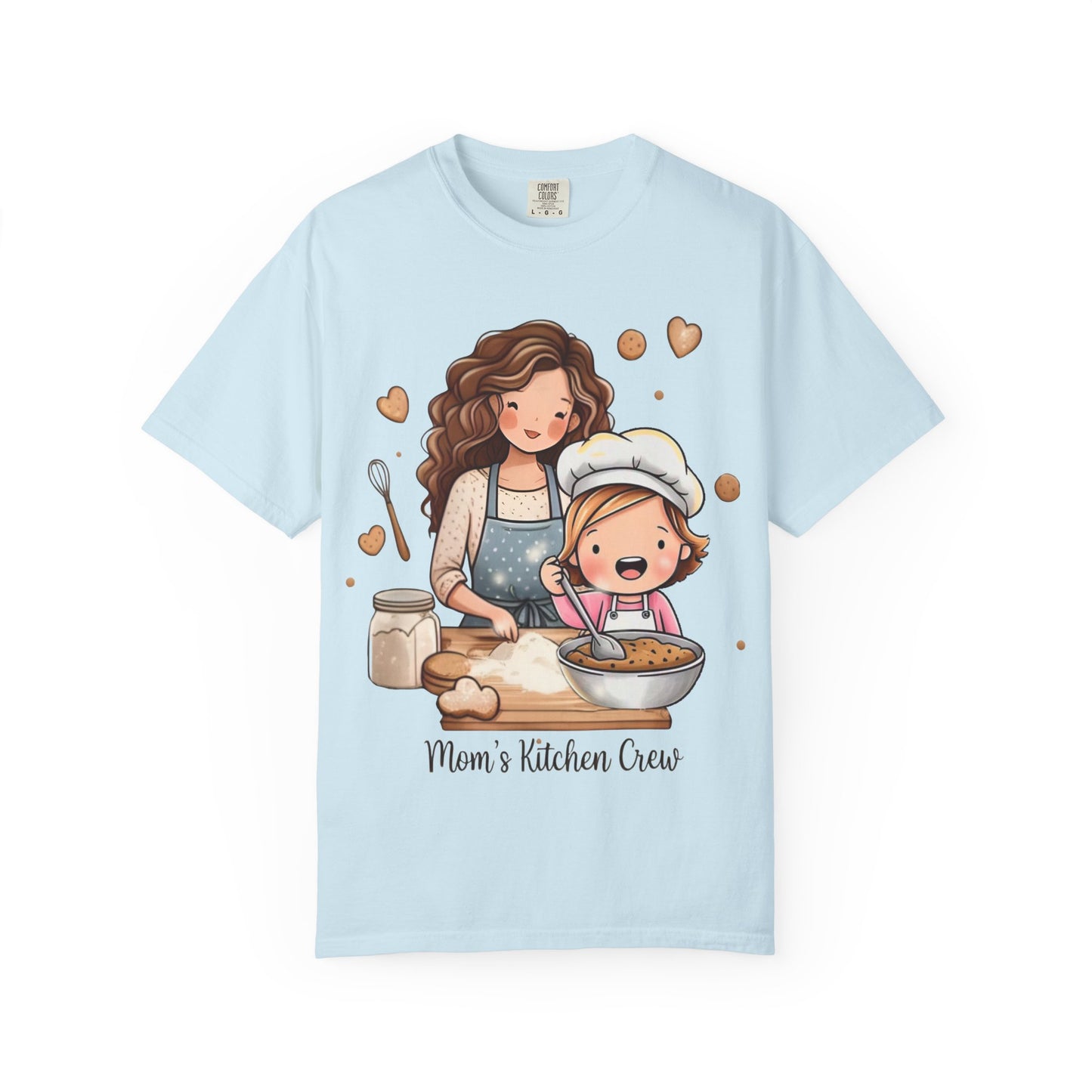 Mom's Kitchen Crew T-Shirt - Made with Love Cooking Design