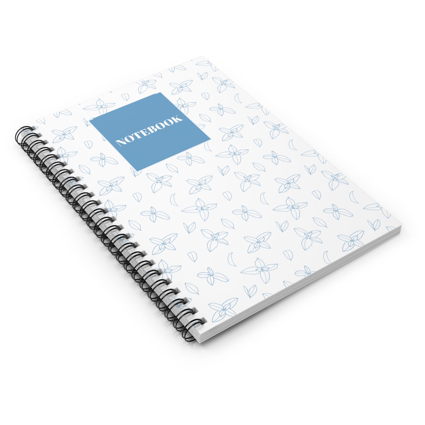 Floral Spiral Notebook - Ruled Line for Notes & Journaling