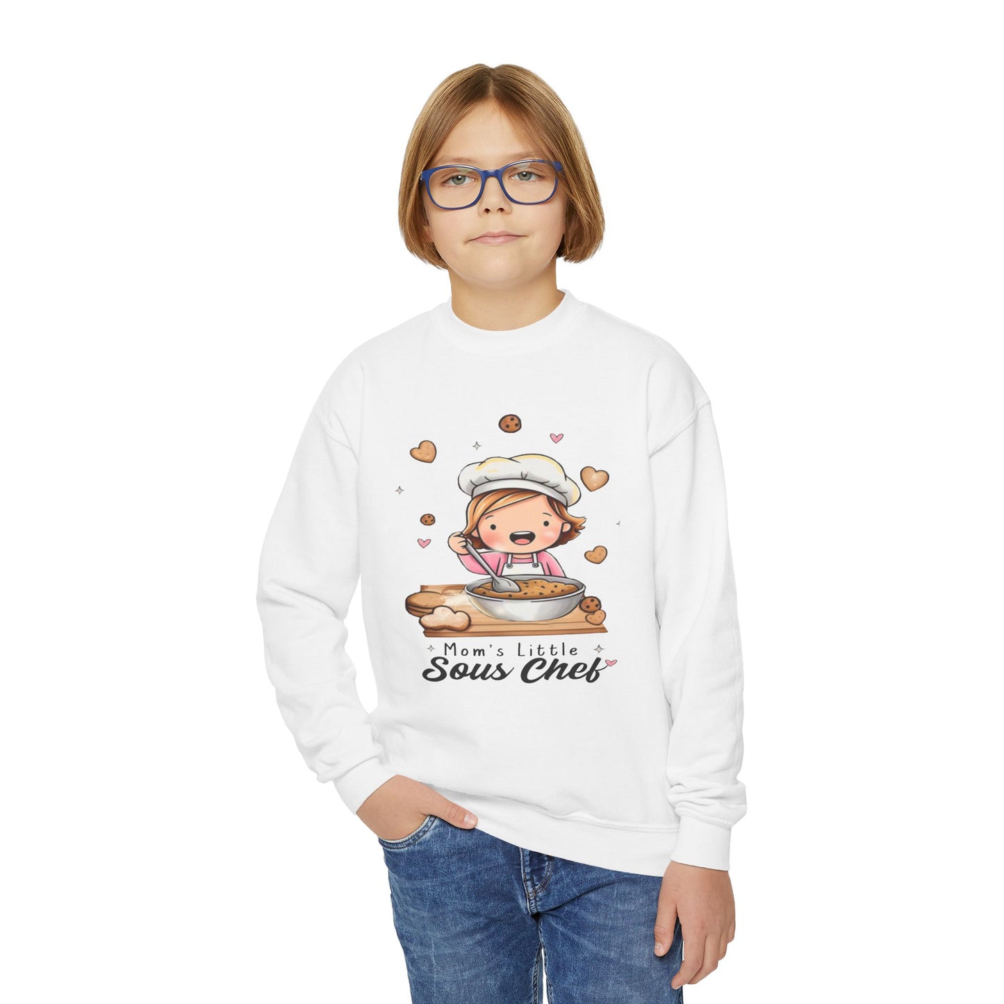 Mom's Little Sous Chef Sweatshirt - Perfect for Young Foodies