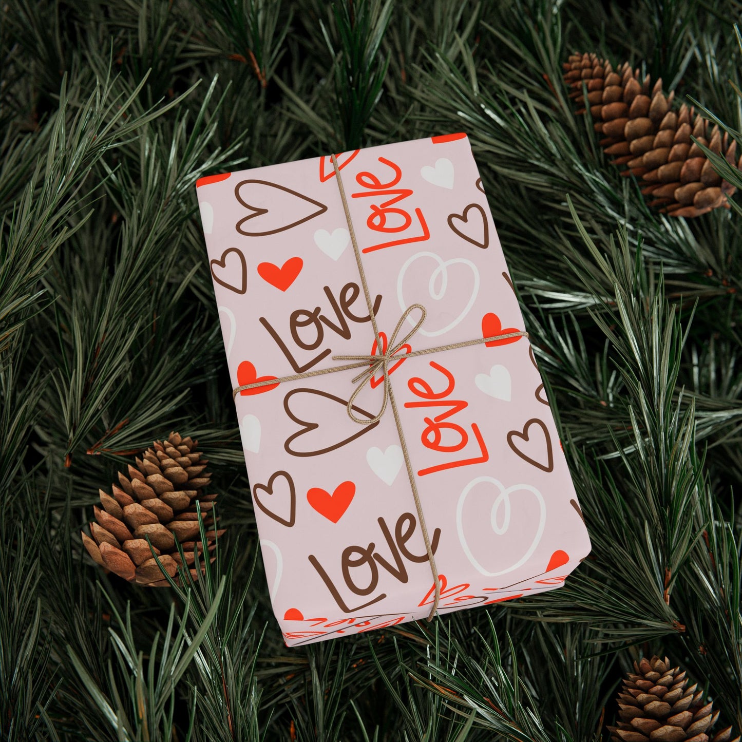 Valentine's Day Wrapping Paper, Love Gift Wrap, Heart Pattern Roll, Birthday Party Supplies, Cute Wrapping Sheets