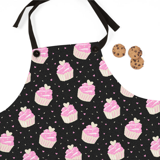 Cute Cupcake Pattern Apron - Perfect for Bakers & Gift Giving