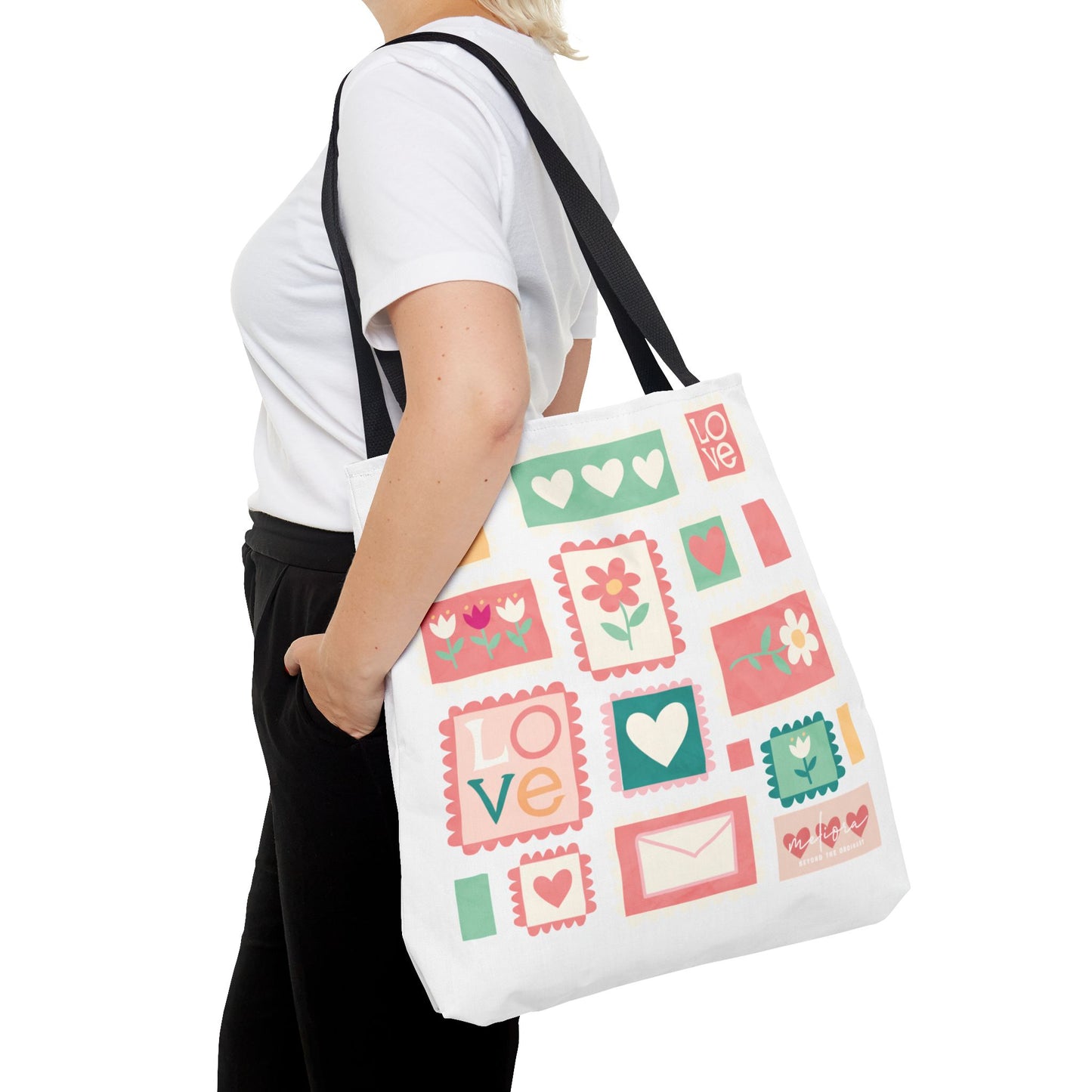 Stamped with Love, Sealed by Mom Tote Bag for Moms
