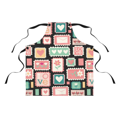 Colorful Love-themed Apron for Baking & Cooking | Perfect Gift for mother’s Day & Cooking Enthusiasts