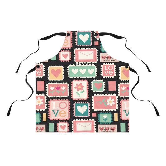 Colorful Love-themed Apron for Baking & Cooking | Perfect Gift for mother’s Day & Cooking Enthusiasts