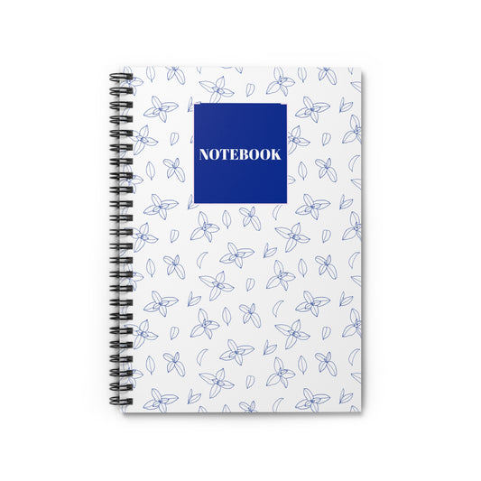 Floral Spiral Notebook - Ruled Line for Notes & Journaling
