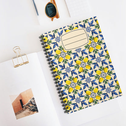 Floral Spiral Notebook - Ruled Line, Journal for Note-Taking, Gift for Students, Floral Pattern Notebook, Office Supplies, Back to School
